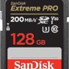 SanDisk 128GB Extreme PRO SDXC UHS-I Memory Card - C10, U3, V30, 4K UHD, SD Card - SDSDXXD-128G-GN4IN
