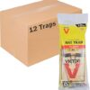 Victor M205 Easy Set Plastic Pedal Sustainably Sourced FSC Wood Humane Snap Rat Trap - 12 Wooden Traps