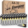 QTY OF 2 BOXES (64 BATTERIES TOTAL) Energizer AA Batteries, Alkaline Power Double A Battery Alkaline, 32 Count