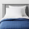 Box Stitch Microfiber Kids' Quilt - Pillowfort™ TWIN