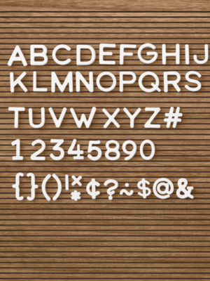 14"x 14" Wood Letter Board Brown - Threshold™: MDF Traditional Typography Wall Sign Panel, No Battery Required