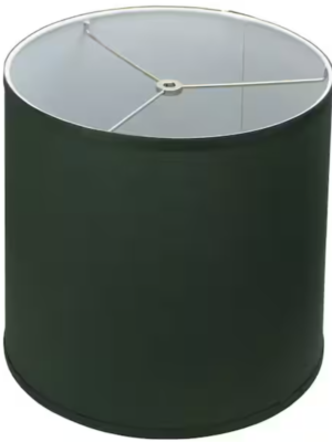 FenchelShades.com 12 in. Top Diameter x 13 in. Bottom Diameter x 12 in. Linen Hunter Green Slant Empire Lamp Shade 12-13-12-W-L-HUN
