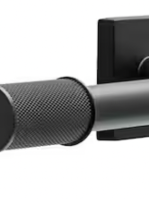 Delta Averland Wall Mount Pivot Arm Toilet Paper Holder Bath Hardware Accessory in Matte Black AVE50-MB