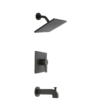 Premier Westwind Single Handle Tub and Rainshower 1.8 GPM Showerhead in Matte Black